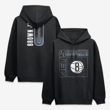 Толстовка Brooklyn Nets Mikel Brown Jr. Black Home Court Pop Name & Number