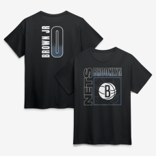 Футболка Brooklyn Nets Mikel Brown Jr. Black Home Court Pop Name & Number