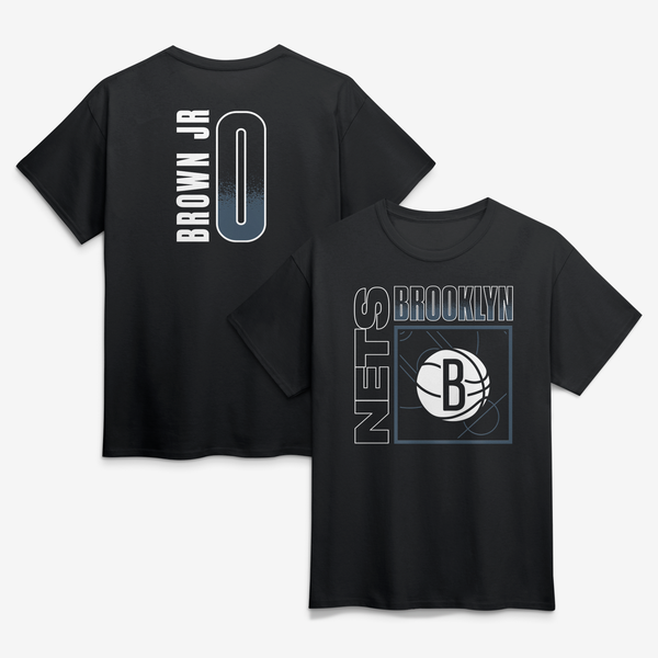 Футболка Brooklyn Nets Mikel Brown Jr. Black Home Court Pop Name & Number