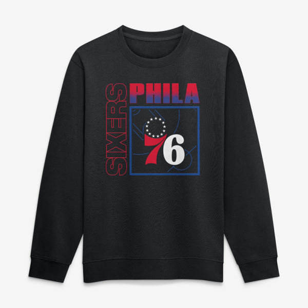 Свитшот Philadelphia 76ers LeBron James Black Home Court Pop Name & Number