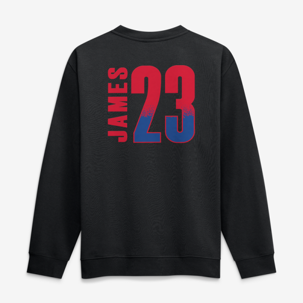 Свитшот Philadelphia 76ers LeBron James Black Home Court Pop Name & Number
