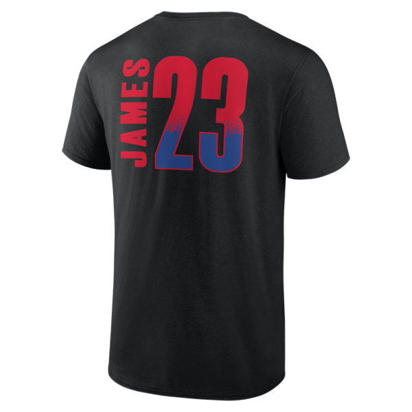 Футболка Philadelphia 76ers LeBron James Black Home Court Pop Name & Number