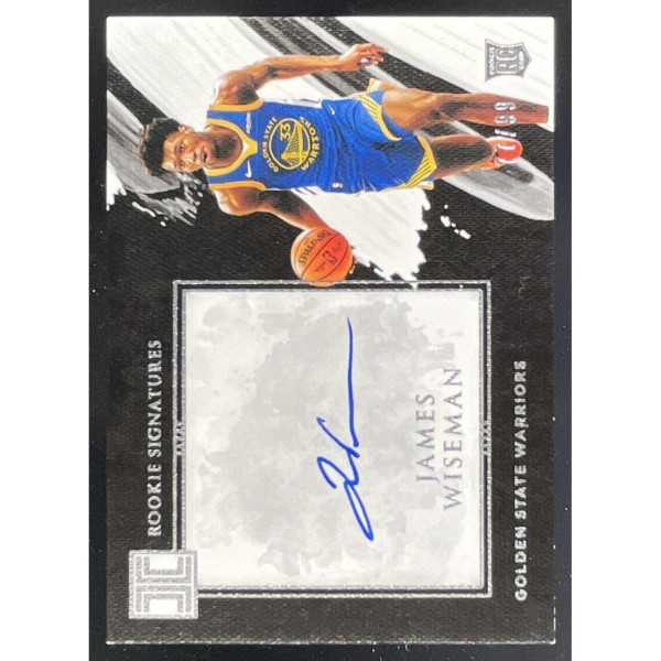 2020-21 Panini Impeccable Rookie Signatures #RS-WIS James Wiseman RC Auto /99