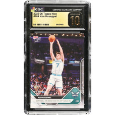 Карточка Kon Knueppel Charlotte Hornets 2025-26 Topps Now Shatters All-Time Rookie Mark with 207th Career 3PM #184 CGC Authenticated Pristine 10