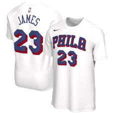 Футболка Unisex Philadelphia 76ers LeBron James Nike White Association Edition Name & Number