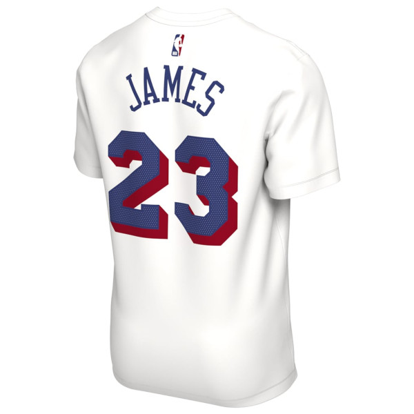 Футболка Unisex Philadelphia 76ers LeBron James Nike White Association Edition Name & Number
