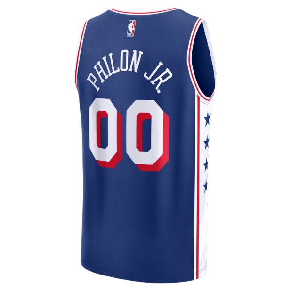 Детская джерси Philadelphia 76ers Labaron Philon Jr. Fanatics Royal Fast Break Replica - Icon Edition
