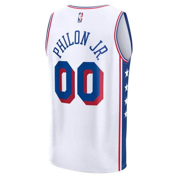 Детская джерси Philadelphia 76ers Labaron Philon Jr. Fanatics White Fast Break Replica - Association Edition