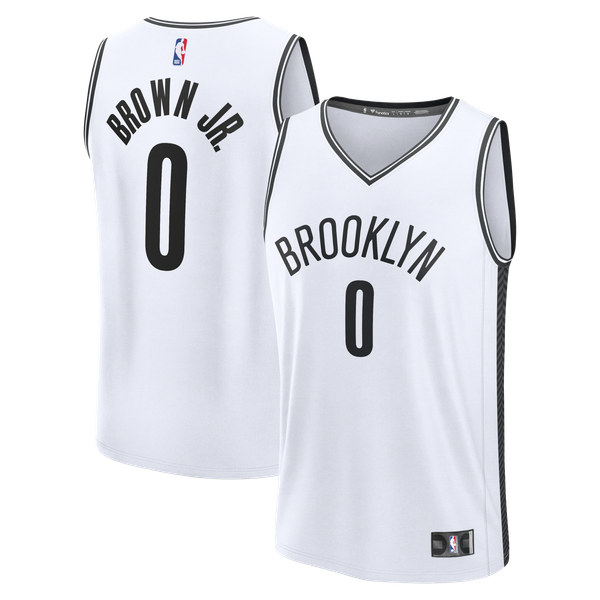Детская джерси Brooklyn Nets Mikel Brown Jr. Fanatics White Fast Break Replica - Association Edition