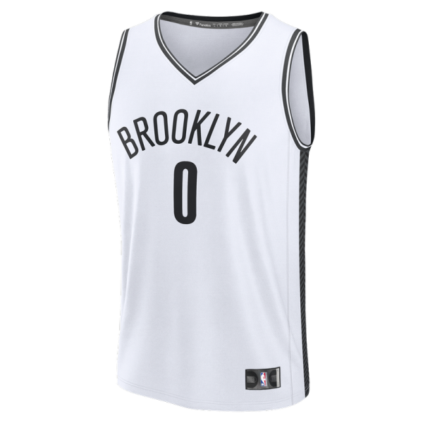 Детская джерси Brooklyn Nets Mikel Brown Jr. Fanatics White Fast Break Replica - Association Edition