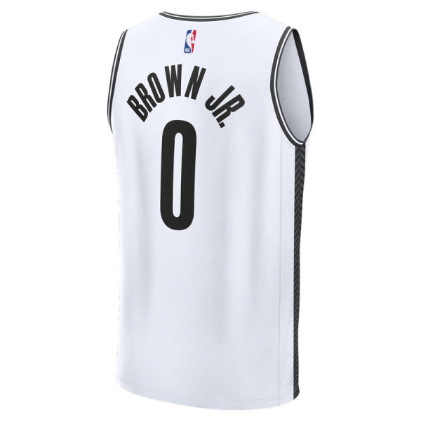 Детская джерси Brooklyn Nets Mikel Brown Jr. Fanatics White Fast Break Replica - Association Edition