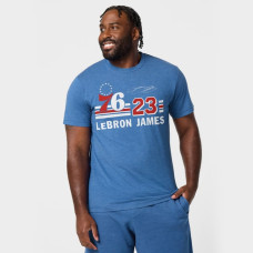 Футболка Unisex Philadelphia 76ers LeBron James Homage Blue Signature Tri-Blend