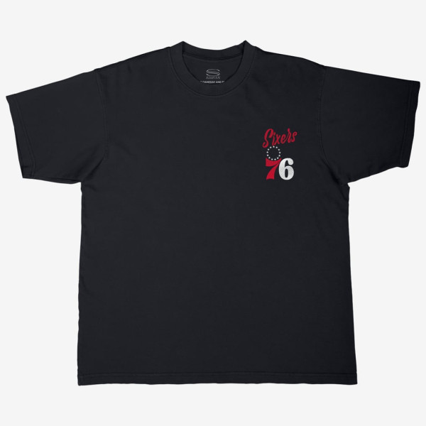 Футболка Unisex Philadelphia 76ers Stadium Essentials Black Wallscript Urban