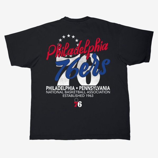 Футболка Unisex Philadelphia 76ers Stadium Essentials Black Wallscript Urban