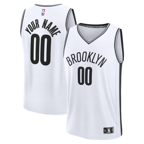 Именная джерси Brooklyn Nets Fanatics White Fast Break - Association Edition
