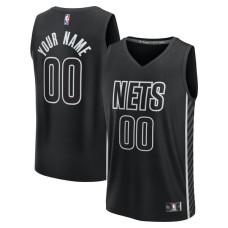 Именная джерси Brooklyn Nets Fanatics Black Fast Break - Statement Edition