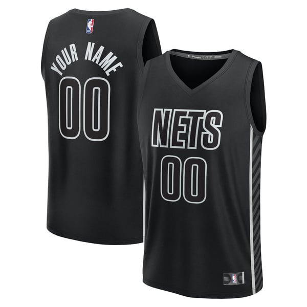 Именная джерси Brooklyn Nets Fanatics Black Fast Break - Statement Edition