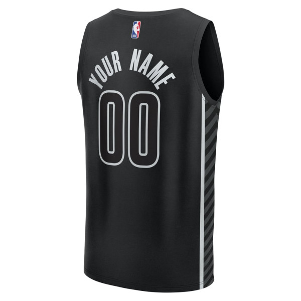 Детская Именная джерси Brooklyn Nets Fanatics Black Fast Break - Statement Edition