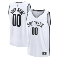Детская Именная джерси Brooklyn Nets Fanatics White Fast Break - Association Edition