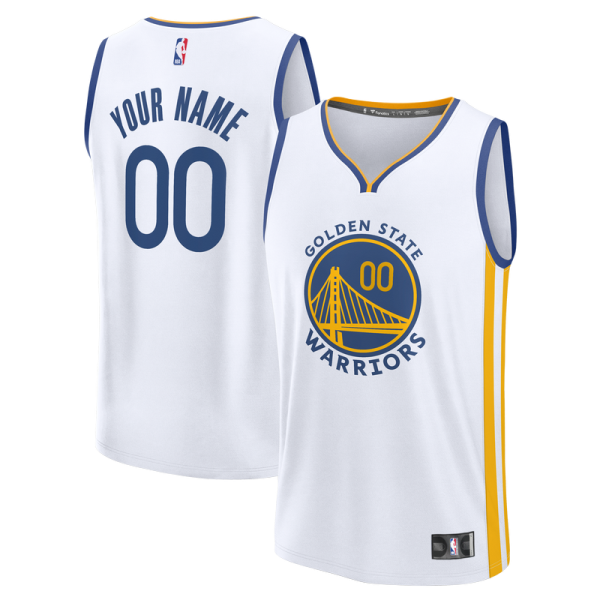 Именная джерси Golden State Warriors Fanatics White Fast Break - Association Edition