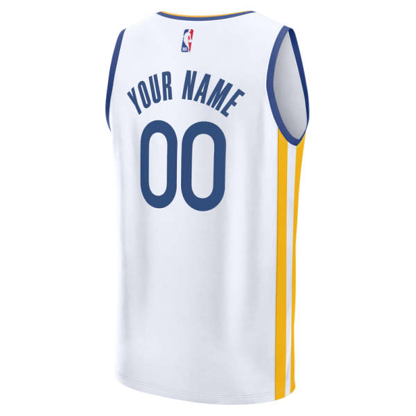 Именная джерси Golden State Warriors Fanatics White Fast Break - Association Edition