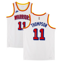 Джерси с автографом Klay Thompson Golden State Warriors Fanatics Authentic Nike White Classic Edition Swingman