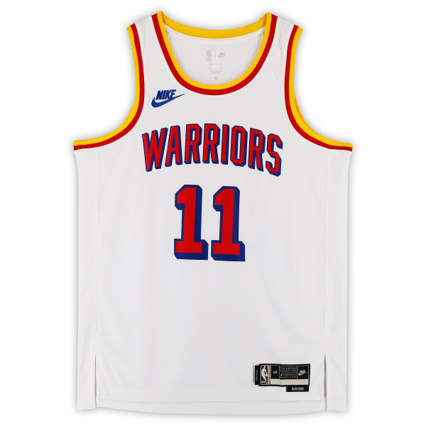 Джерси с автографом Klay Thompson Golden State Warriors Fanatics Authentic Nike White Classic Edition Swingman