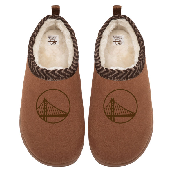 Unisex Golden State Warriors ISlide Tan Tonal Logo Mission Slipper