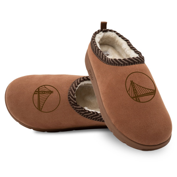 Unisex Golden State Warriors ISlide Tan Tonal Logo Mission Slipper