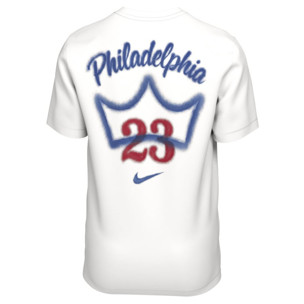 Футболка Philadelphia 76ers LeBron James Nike White