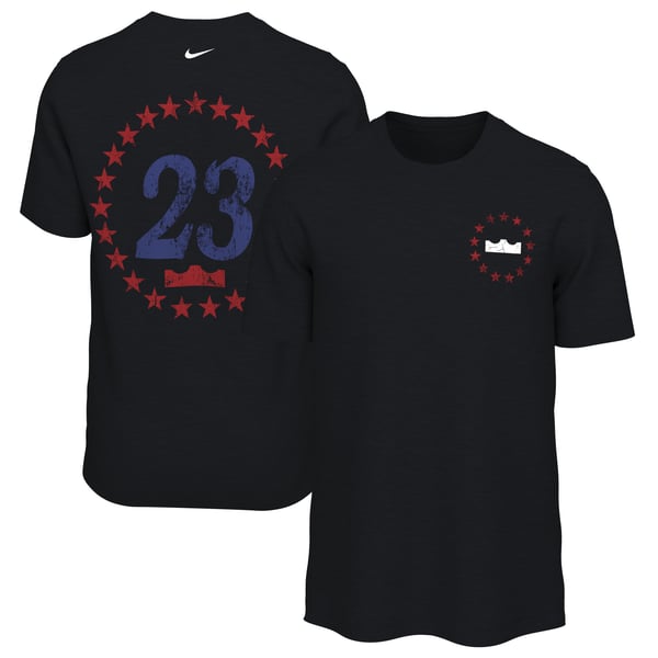 Футболка Philadelphia 76ers LeBron James Nike Black