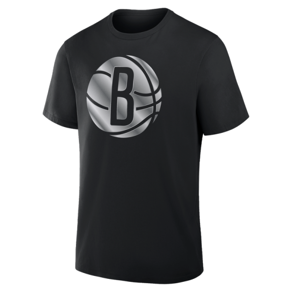 Футболка Brooklyn Nets Black Metallic Mascot