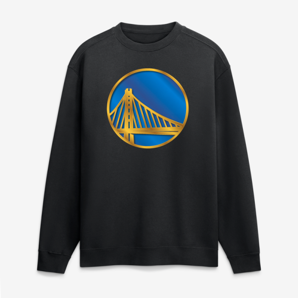 Свитшот Golden State Warriors Black Metallic Mascot