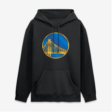 Толстовка Golden State Warriors Black Metallic Mascot