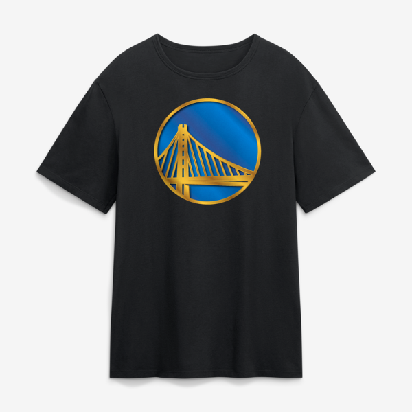 Футболка Golden State Warriors Black Metallic Mascot