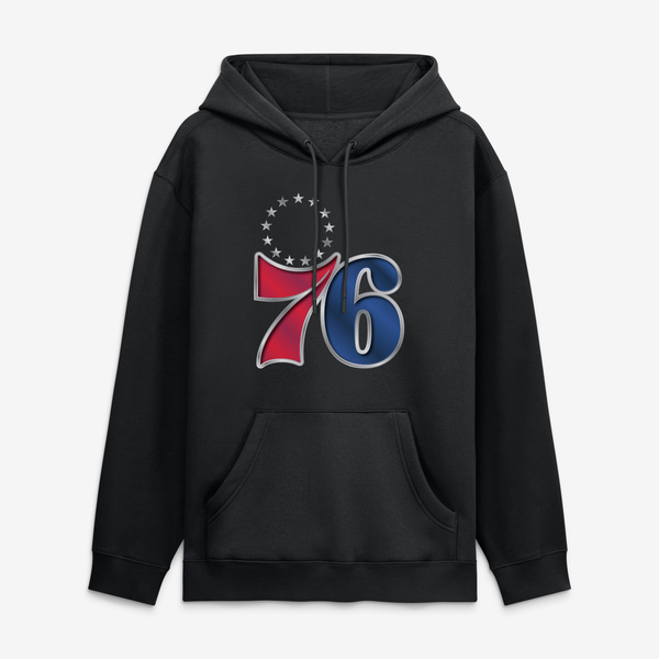 Толстовка Philadelphia 76ers Black Metallic Mascot