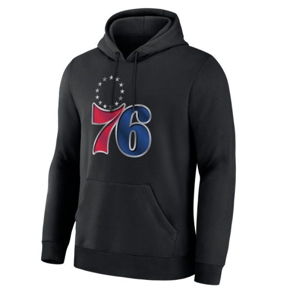 Толстовка Philadelphia 76ers Black Metallic Mascot