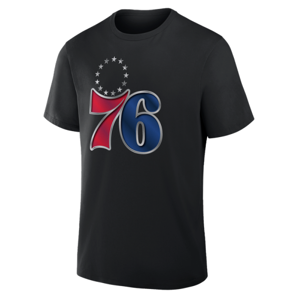 Футболка Philadelphia 76ers Black Metallic Mascot