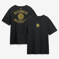 Футболка Brooklyn Nets Black Hoops For Troops
