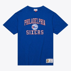 Футболка Philadelphia 76ers Mitchell & Ness Royal Hardwood Classics Legendary Slub