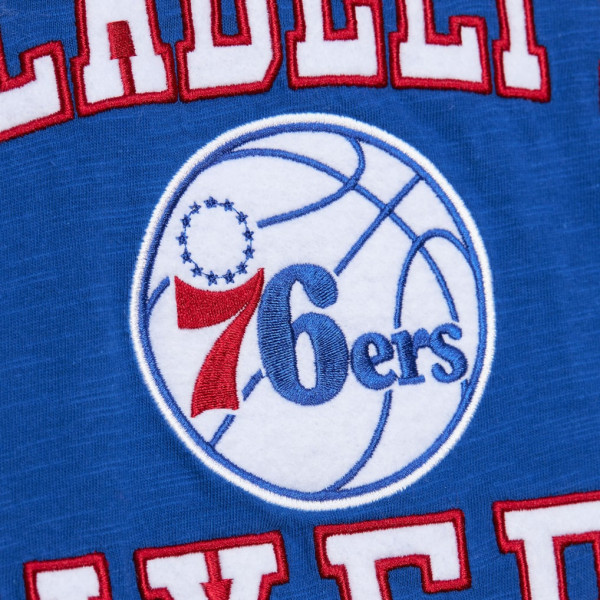 Футболка Philadelphia 76ers Mitchell & Ness Royal Hardwood Classics Legendary Slub
