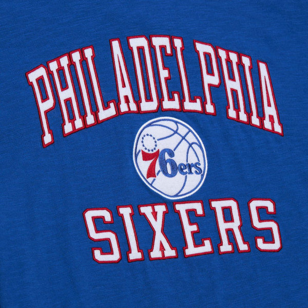 Футболка Philadelphia 76ers Mitchell & Ness Royal Hardwood Classics Legendary Slub