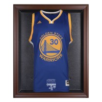 Golden State Warriors Fanatics Authentic 2015 NBA Finals Champions Logo Brown Framed Jersey Display Case