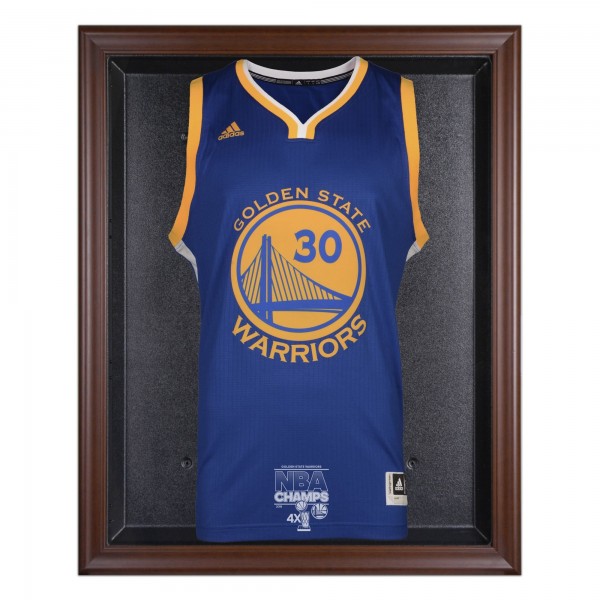 Golden State Warriors Fanatics Authentic 2015 NBA Finals Champions Logo Brown Framed Jersey Display Case
