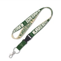 Milwaukee Bucks WinCraft Reversible Lanyard with Detachable Buckle - Hunter Green