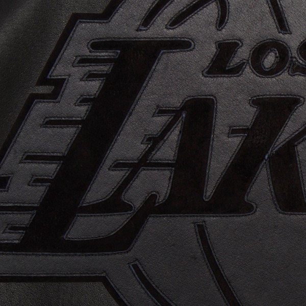 Куртка кожаная Los Angeles Lakers JH Design - Black
