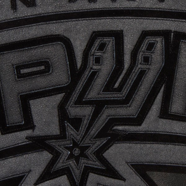 Кофта на молнии San Antonio Spurs JH Design Tonal Leather - Black