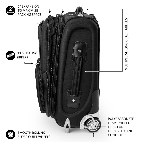 Чемодан Toronto Raptors MOJO 21 Softside Rolling - Black