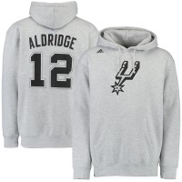 Толстовка с капюшоном LaMarcus Aldridge San Antonio Spurs adidas - Gray