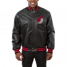 Куртка кожаная Portland Trail Blazers JH Design Domestic Team Color - Black